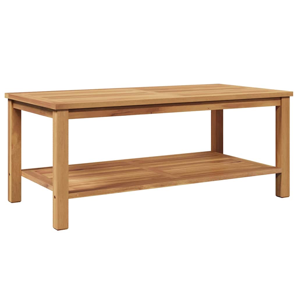 Couchtisch mit Speicher Braun 45 x 45 x 45 cm Massivholz Teak