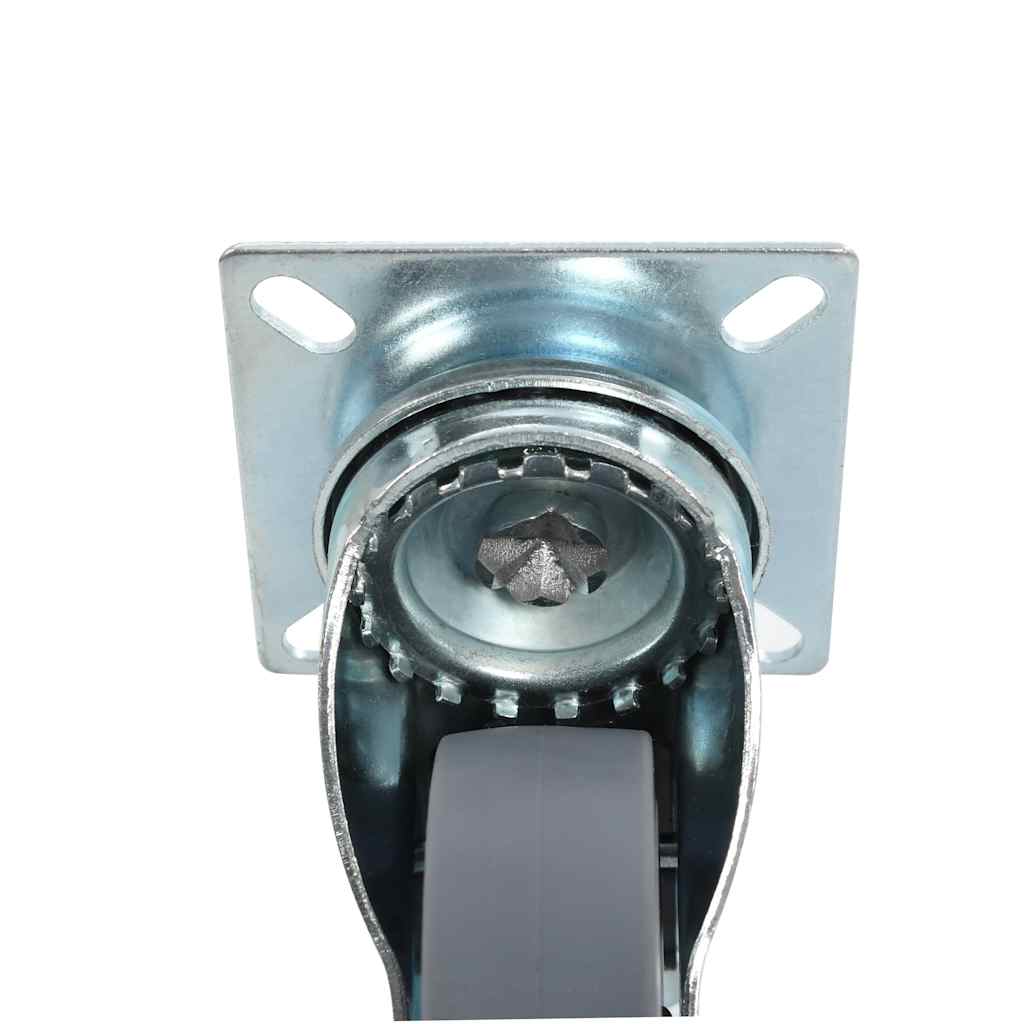 Lenkrollen mit Doppelbremsen 4 Stk. 75 mm
