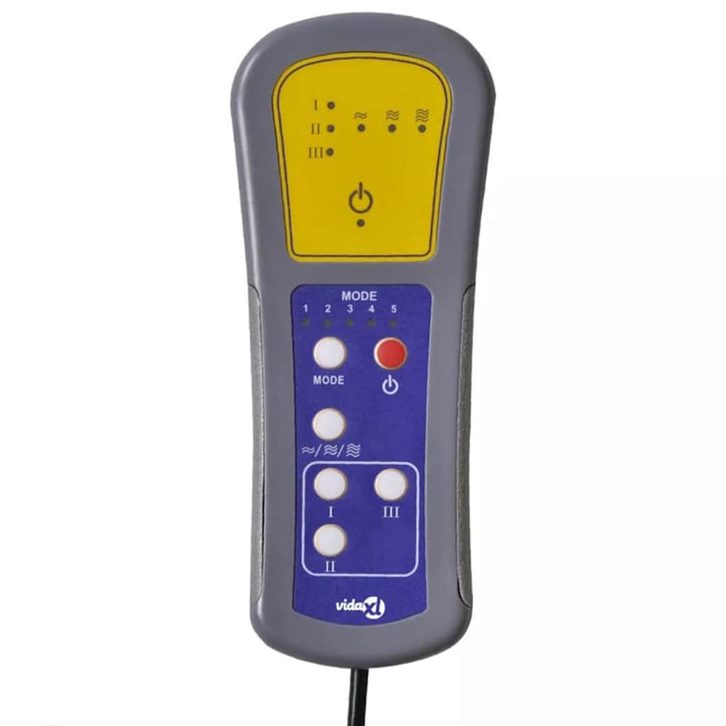 Massagesessel mit Fußteil Braun Stoff