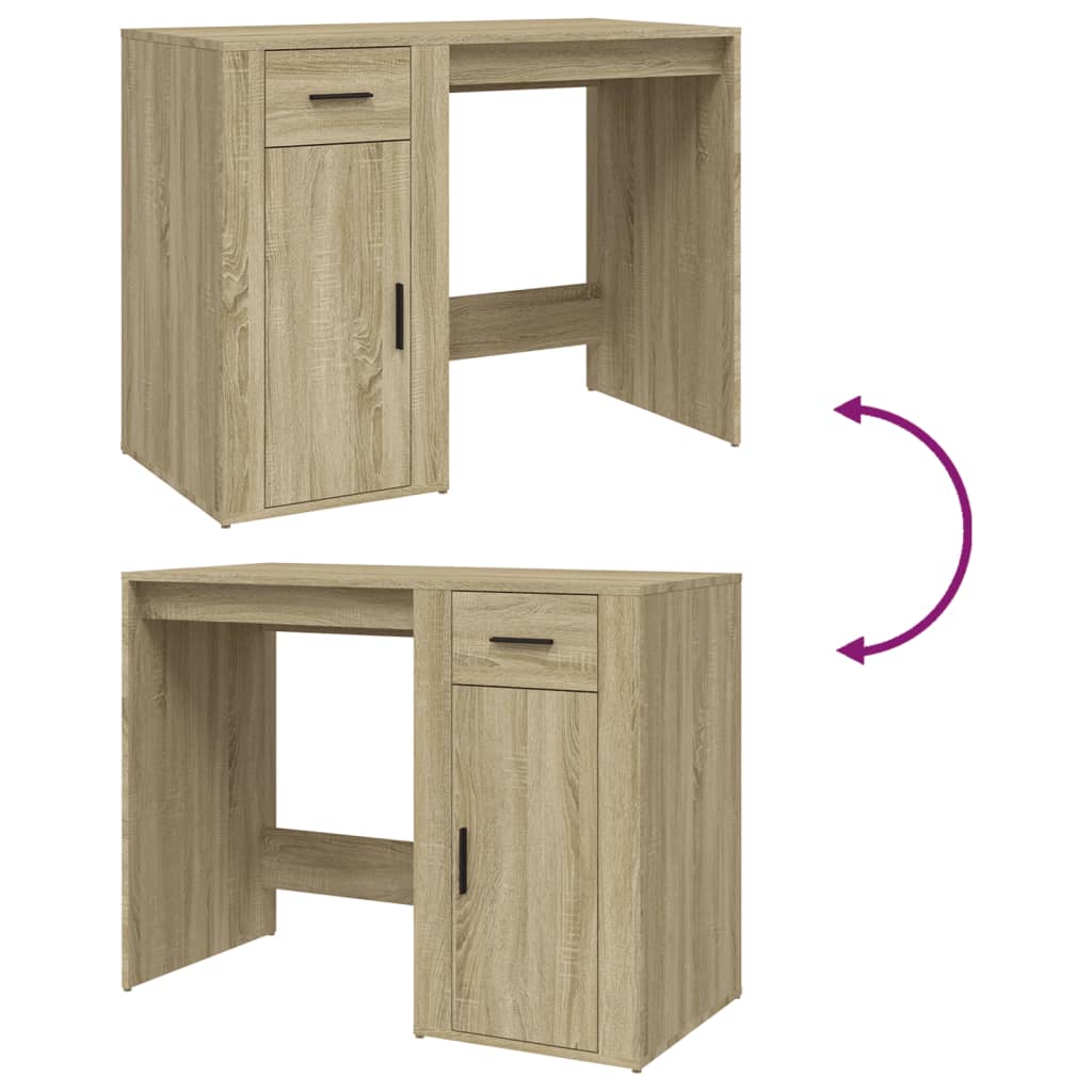 Schreibtisch Weiß 100x49x75 cm Holzwerkstoff