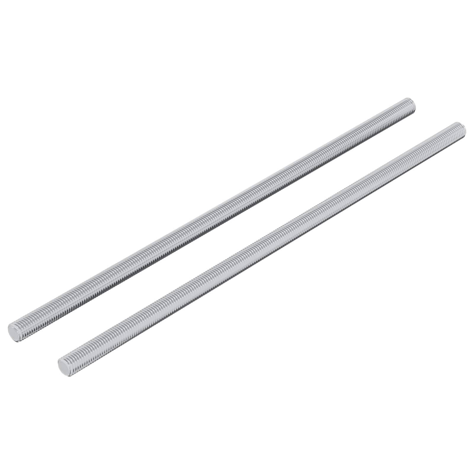 Gewindestange 2 pcs Silber 6 x 120 mm Stahl