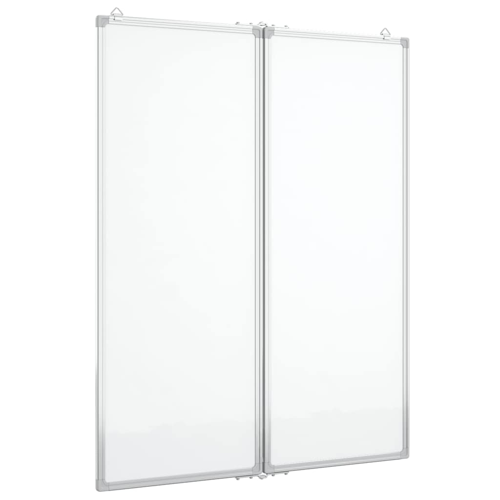 Magnetisches Whiteboard Klappbar 80x80x1,7 cm Aluminium