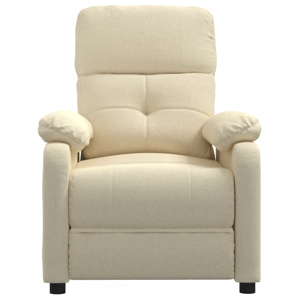 Massagesessel Hellgrau Stoff