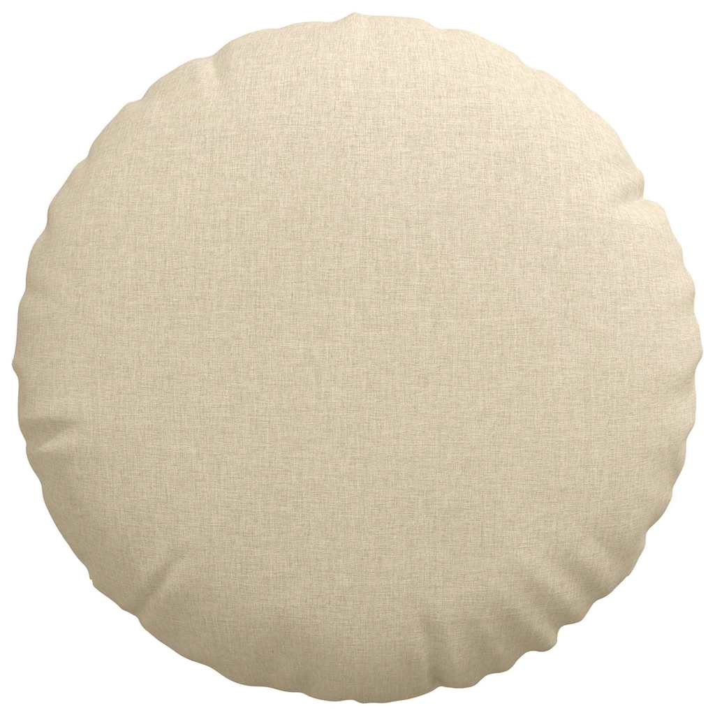 Sitzkissen 2 pcs Hellgrau Ø30 x 13 cm Stoff