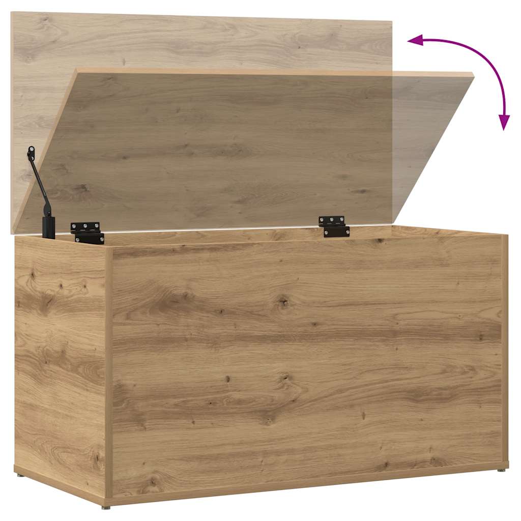 Aufbewahrungstruhe Weiß 84x42x46 cm Holzwerkstoff
