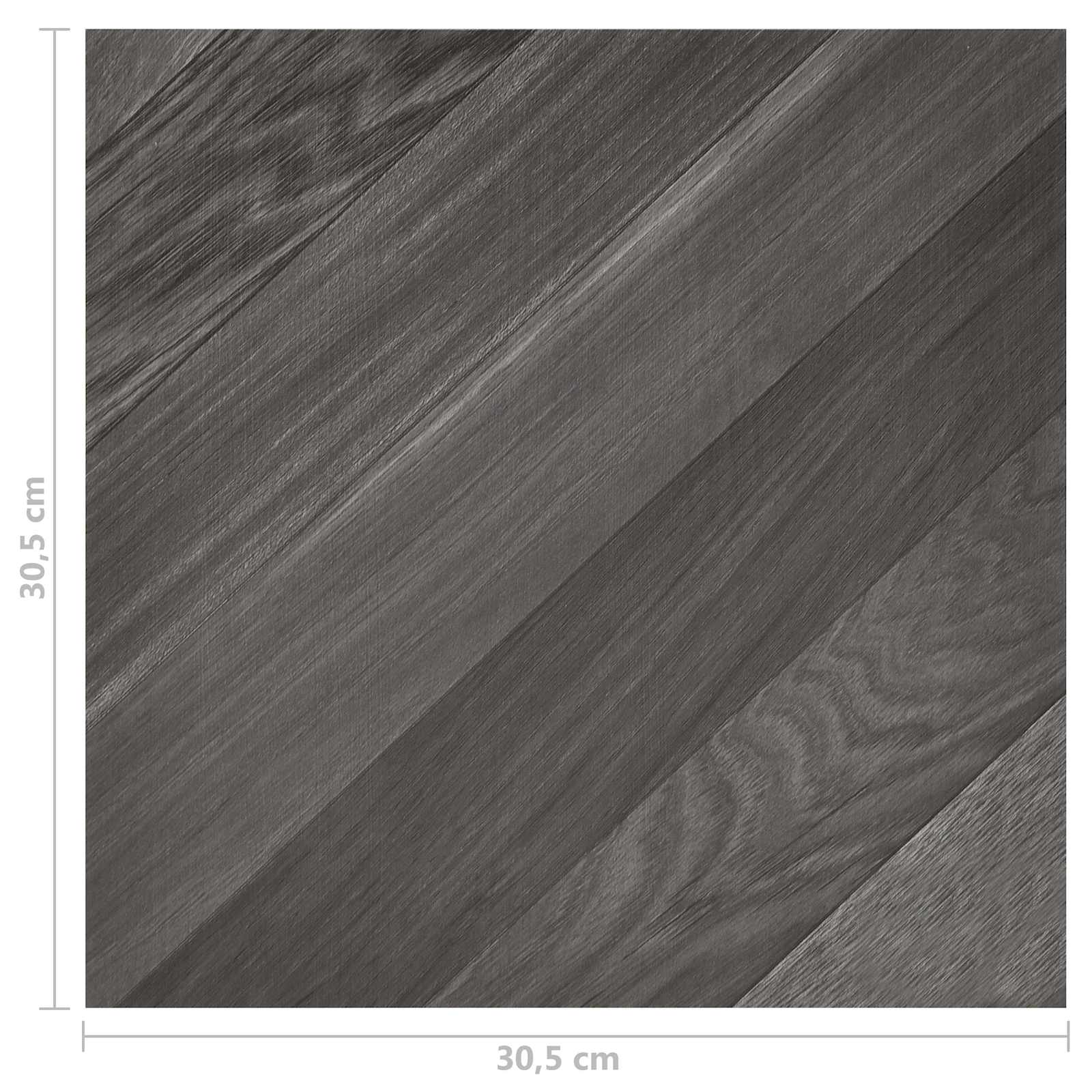 Bodenplanken 55 pcs Schwarz 5,11 m² PVC