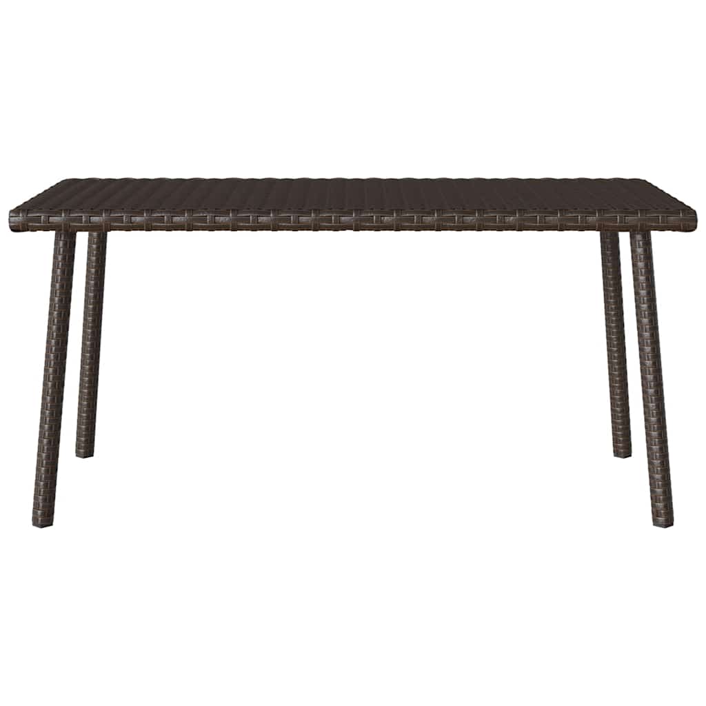 Garten-Couchtisch Rechteckig Schwarz 40x40x37 cm Poly Rattan