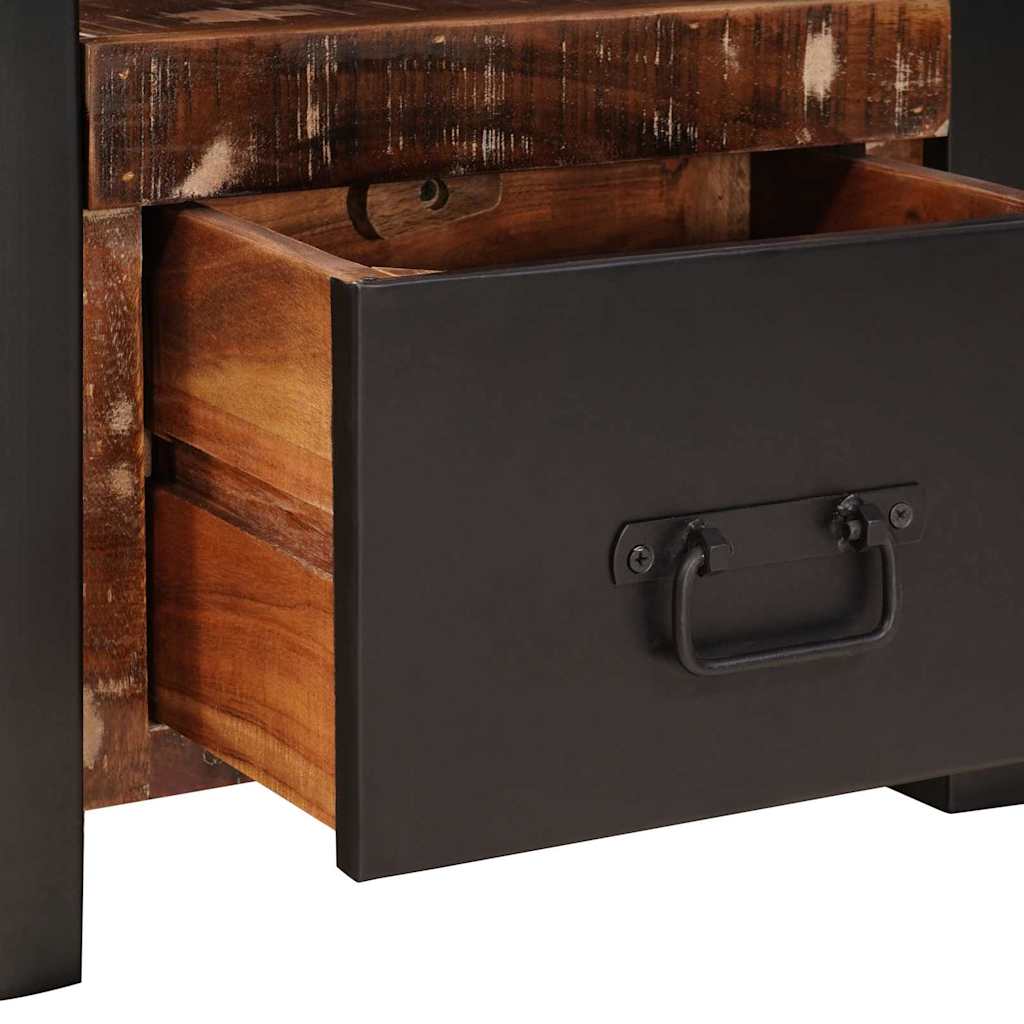 Ankleidehaken mit Regal Braun 40 x 40 x 90 cm Massivholz Mango