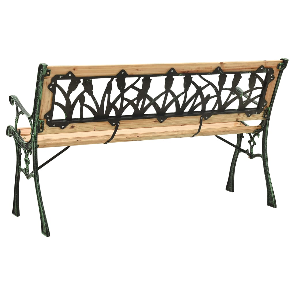 Gartenbank 122 cm Massivholz Tanne