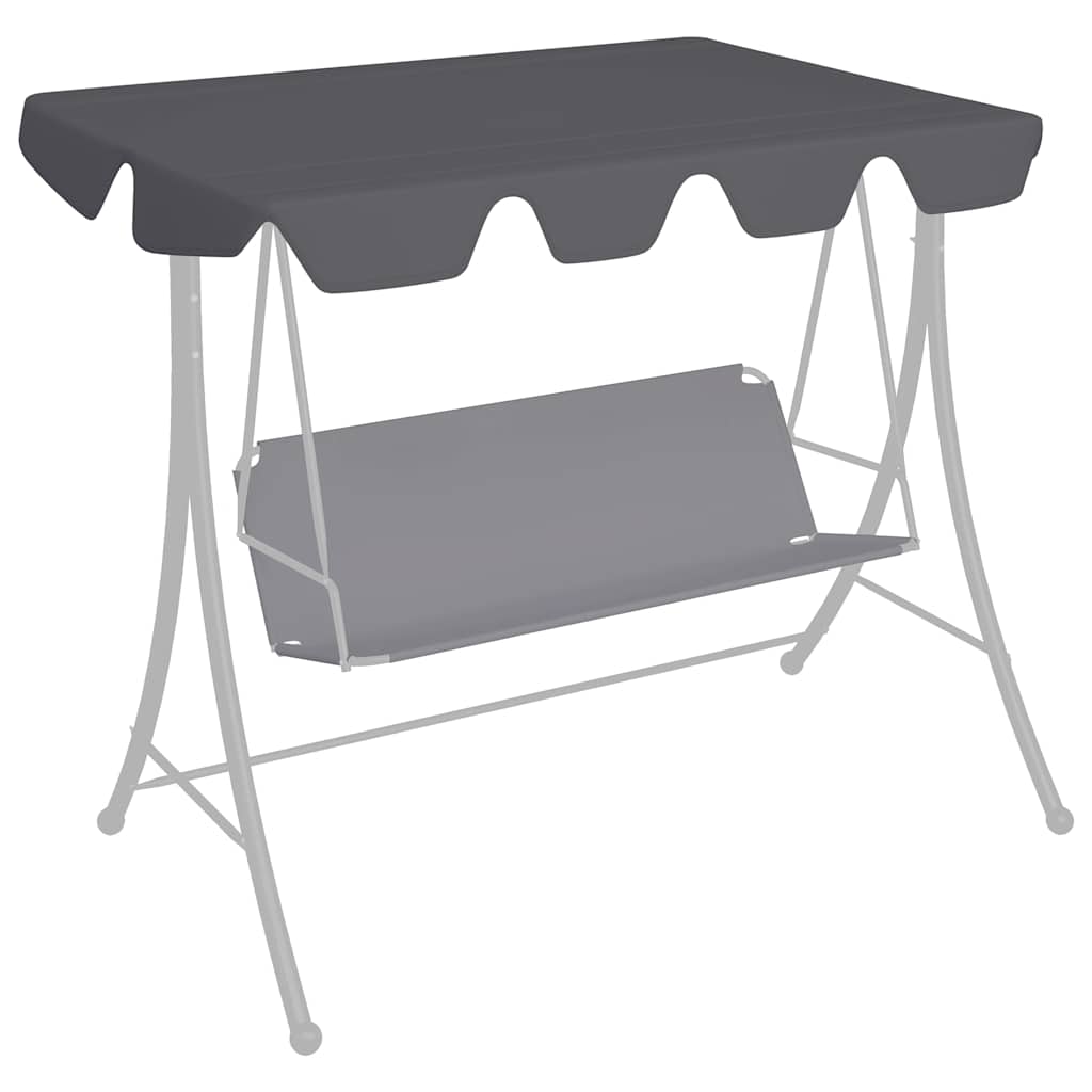 Ersatzdach für Hollywoodschaukel Beige 188/168x145/110 cm