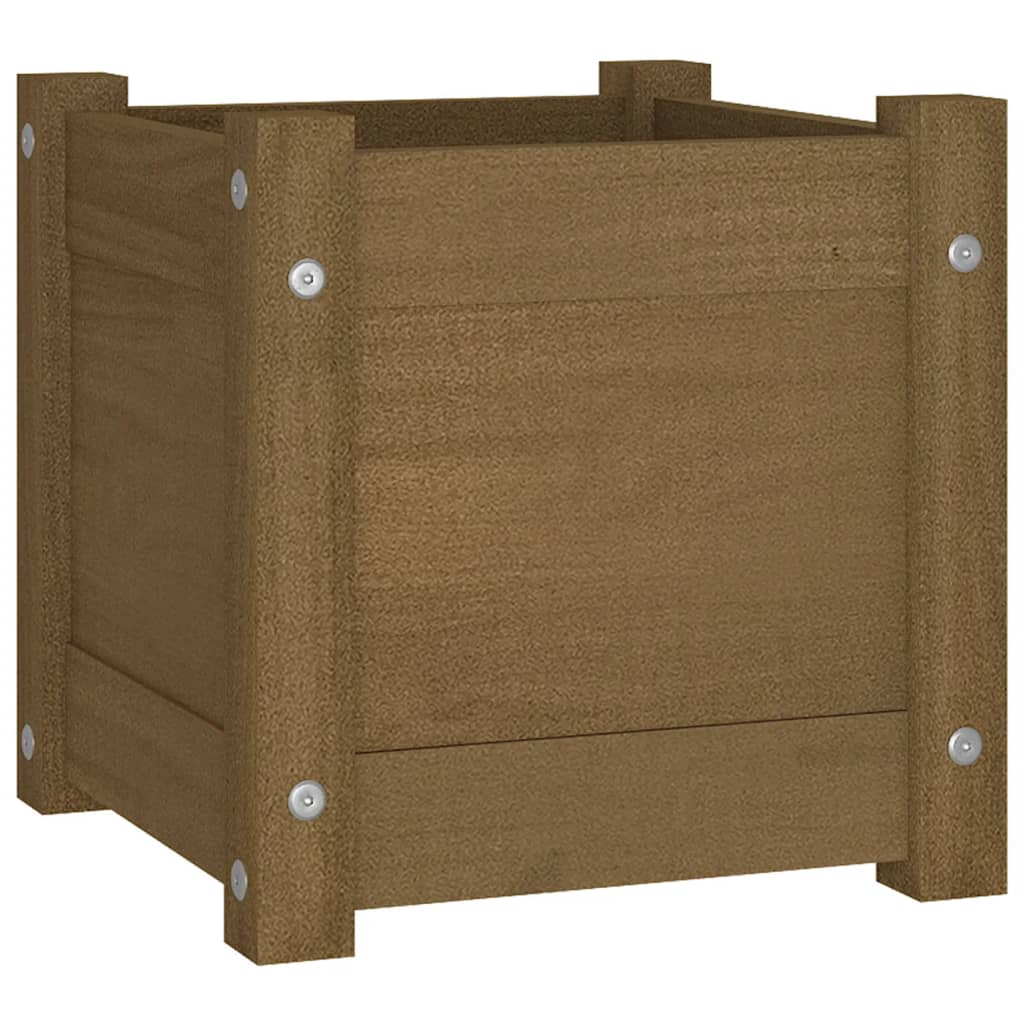 Pflanzkübel 2 Stk. 31x31x31 cm Massivholz Kiefer