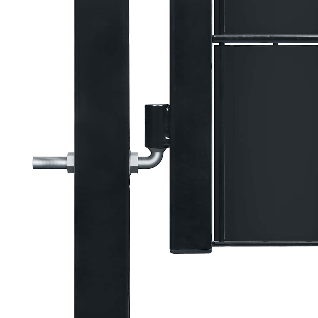 Zauntor aus PVC und Stahl 100 x 81 cm Grün