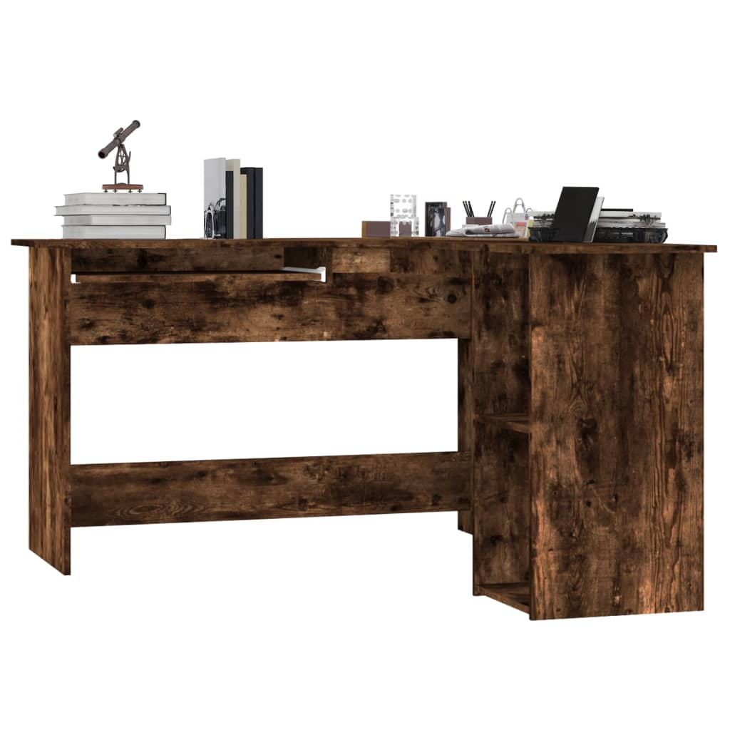 Eckschreibtisch in L-Form Weiß 120x140x75 cm Holzwerkstoff