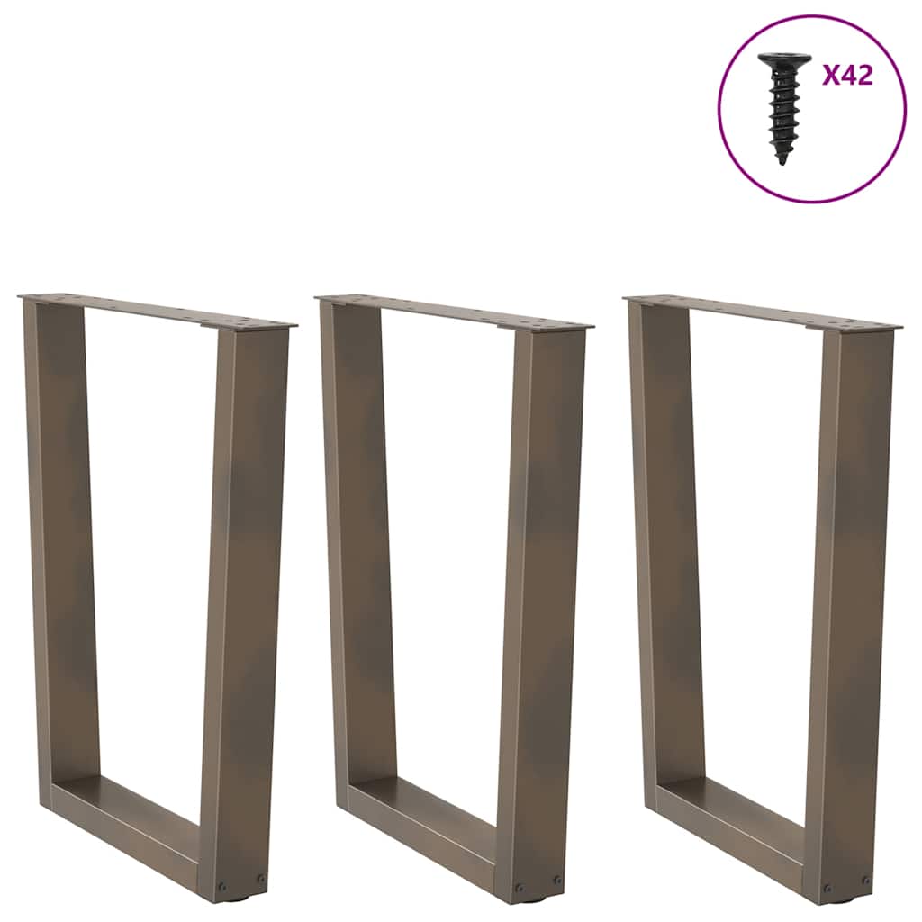 Couchtischbeine V-Form 2 Stück Schwarz 30x(30-31,3) cm Stahl