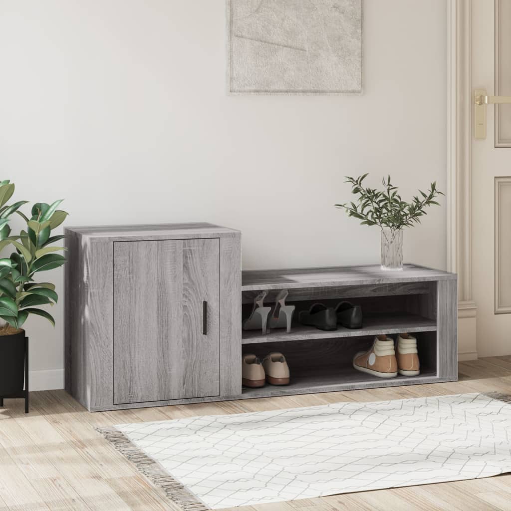 Schuhschrank Weiß 130x35x54 cm Holzwerkstoff