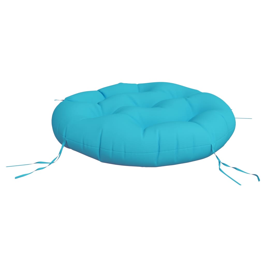 Kissen Rund Marineblau Ø 60x11 cm Oxford-Gewebe