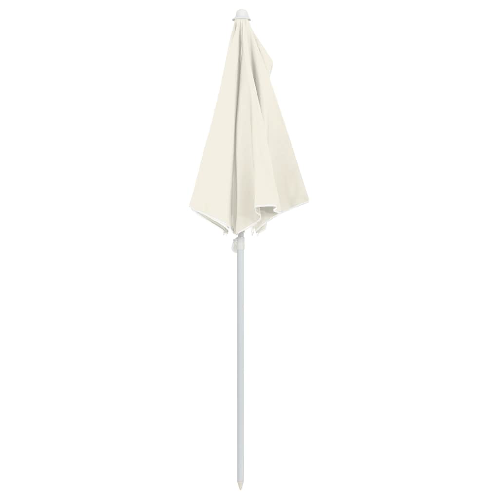 Halb-Sonnenschirm mit Mast 180x90 cm Anthrazit