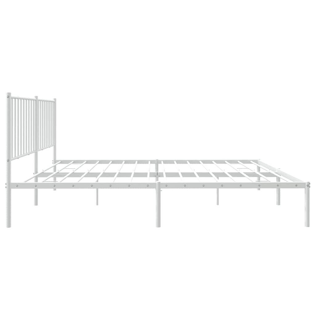 Bettgestell Metall Schwarz 75x190 cm