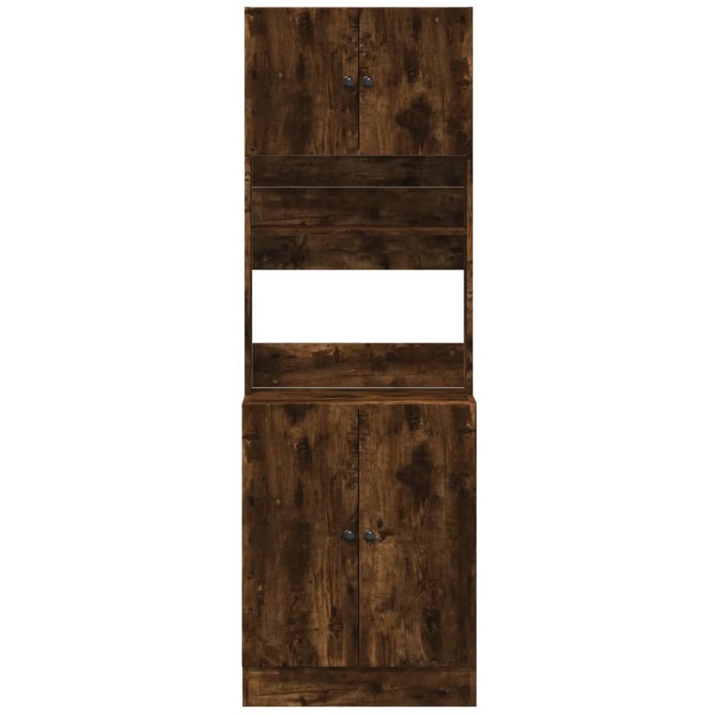 Küchenschrank Weiß 60x50x180 cm Holzwerkstoff