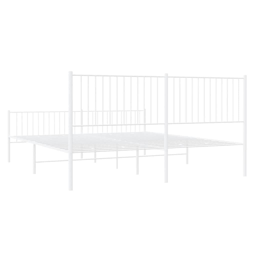 Bettgestell Metall Schwarz 75x190 cm