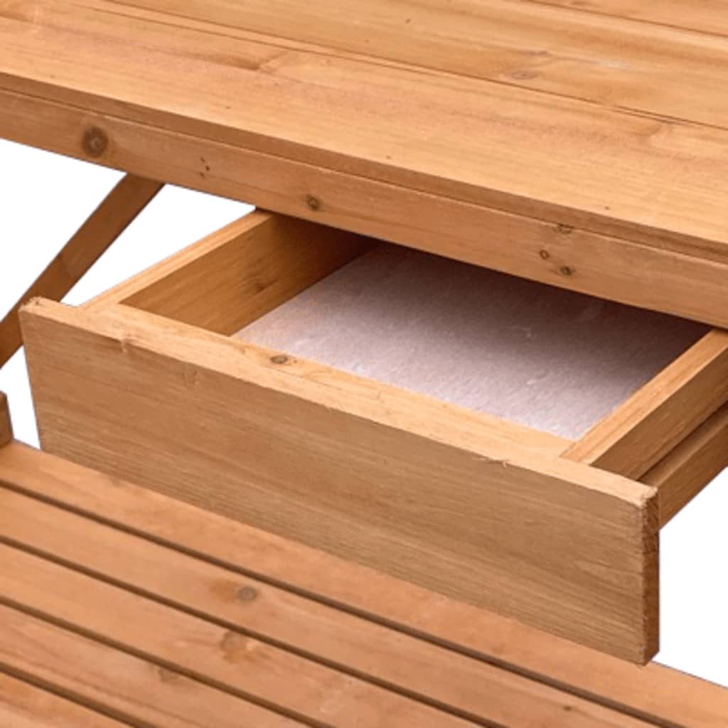 Pflanztisch mit Rankgitter Massivholz Tanne