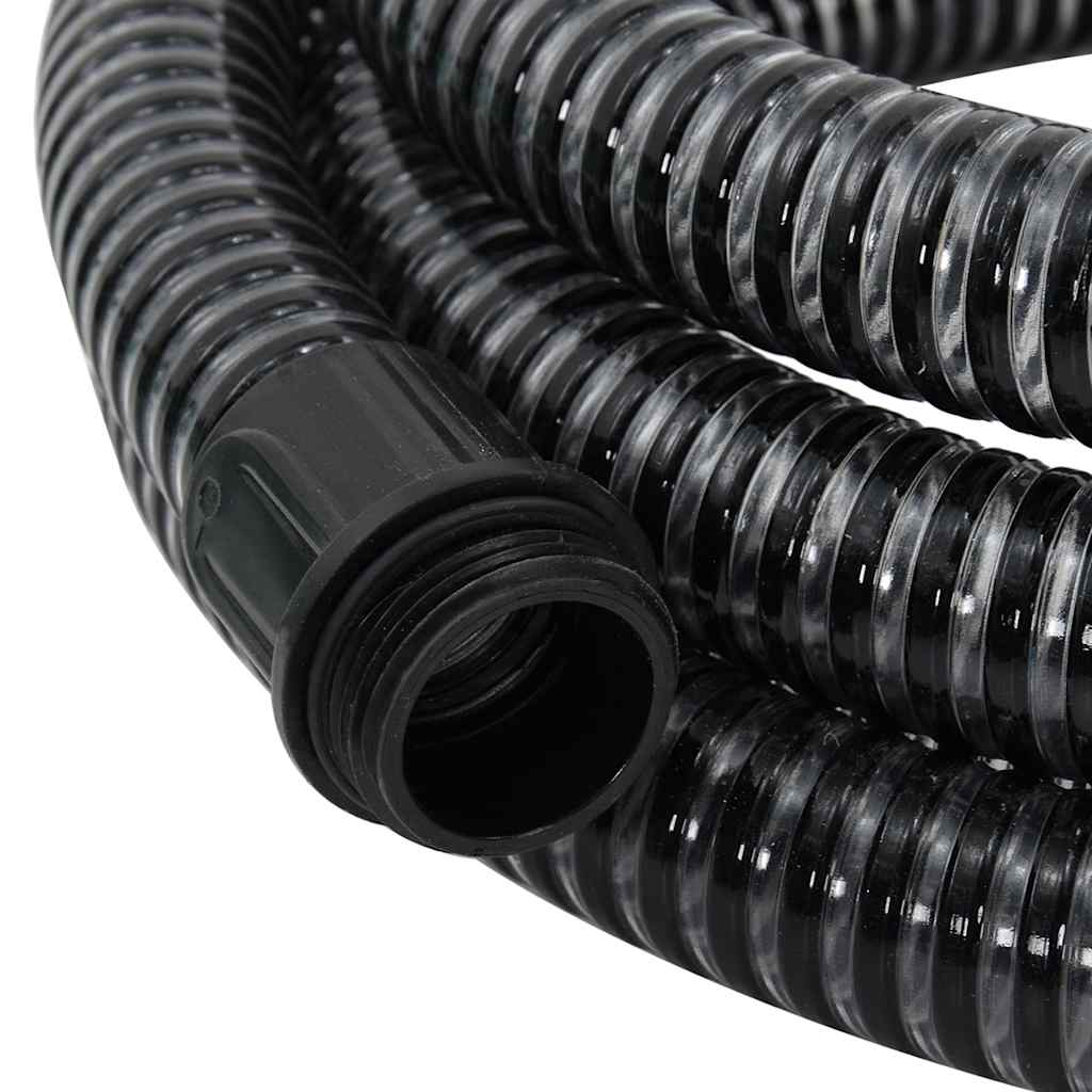 Saugschlauch mit Messing-Anschlüssen Grün 1,1" 3 m PVC