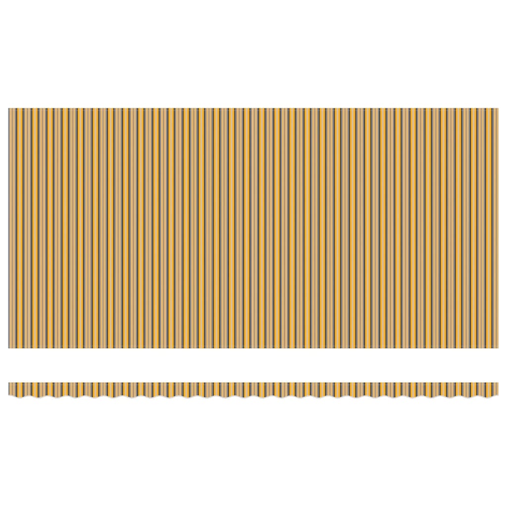 Markise Manuell Einziehbar mit LED 300x250 cm Blau und Weiß