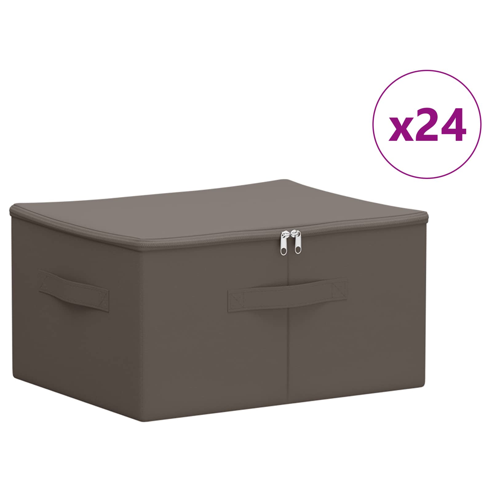 Aufbewahrungsbox Stoff 50x30x25 cm Anthrazit