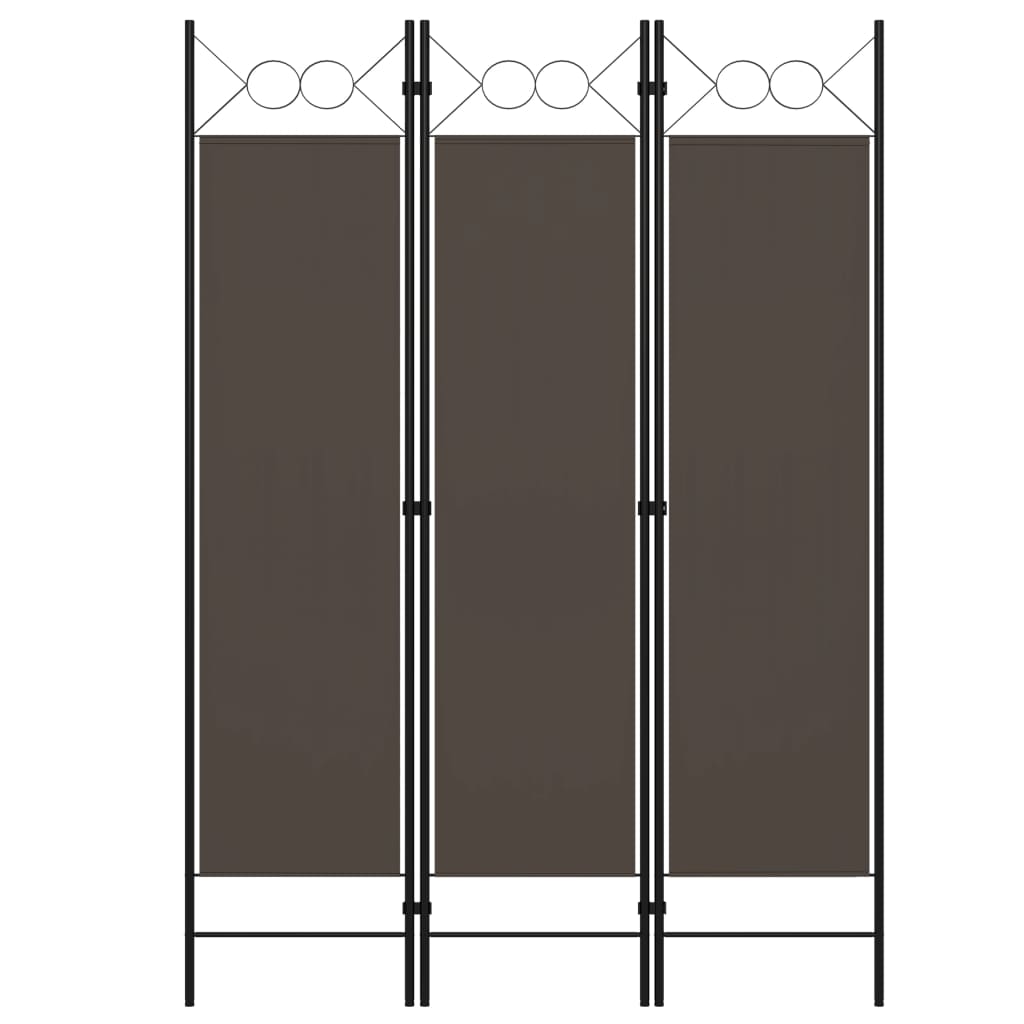 5-tlg. Raumteiler Anthrazit 200 x 180 cm