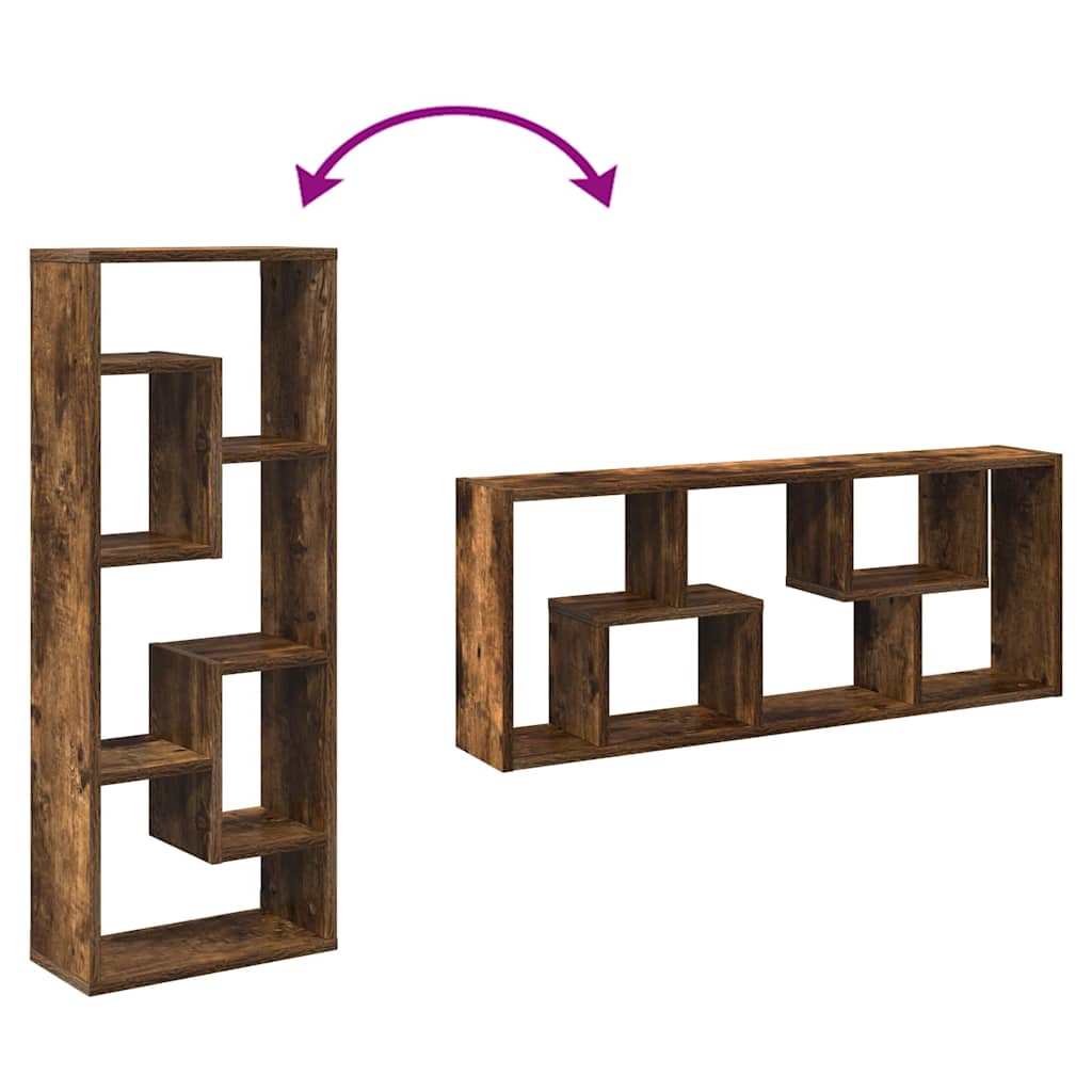 Wandregal Weiß 36x16x90 cm Holzwerkstoff
