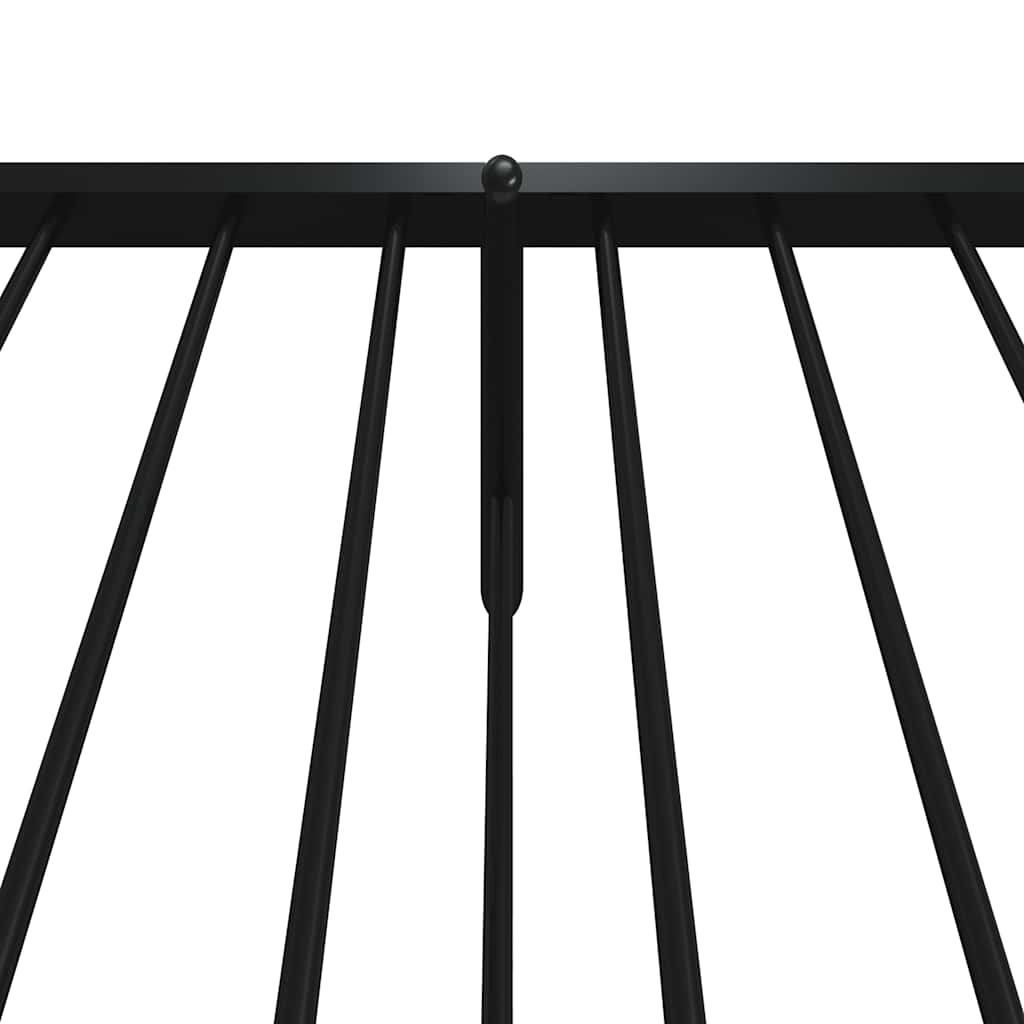 Bettgestell Metall Schwarz 75x190 cm