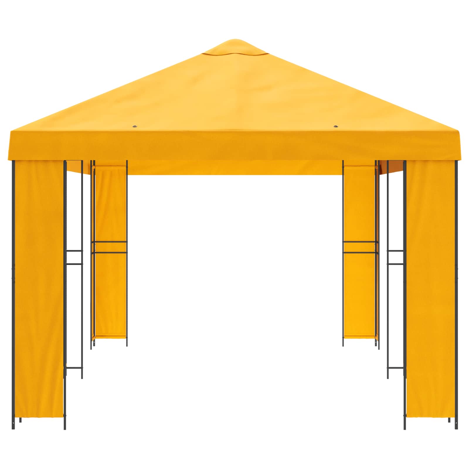 Garten Pavillon 6 x 3 m Beige Polyester und Stahl 190