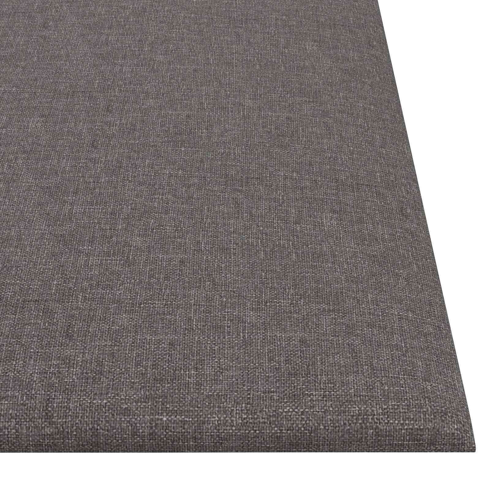 Wandkopfteilen 12 pcs 30 x 15 cm Creme Stoff