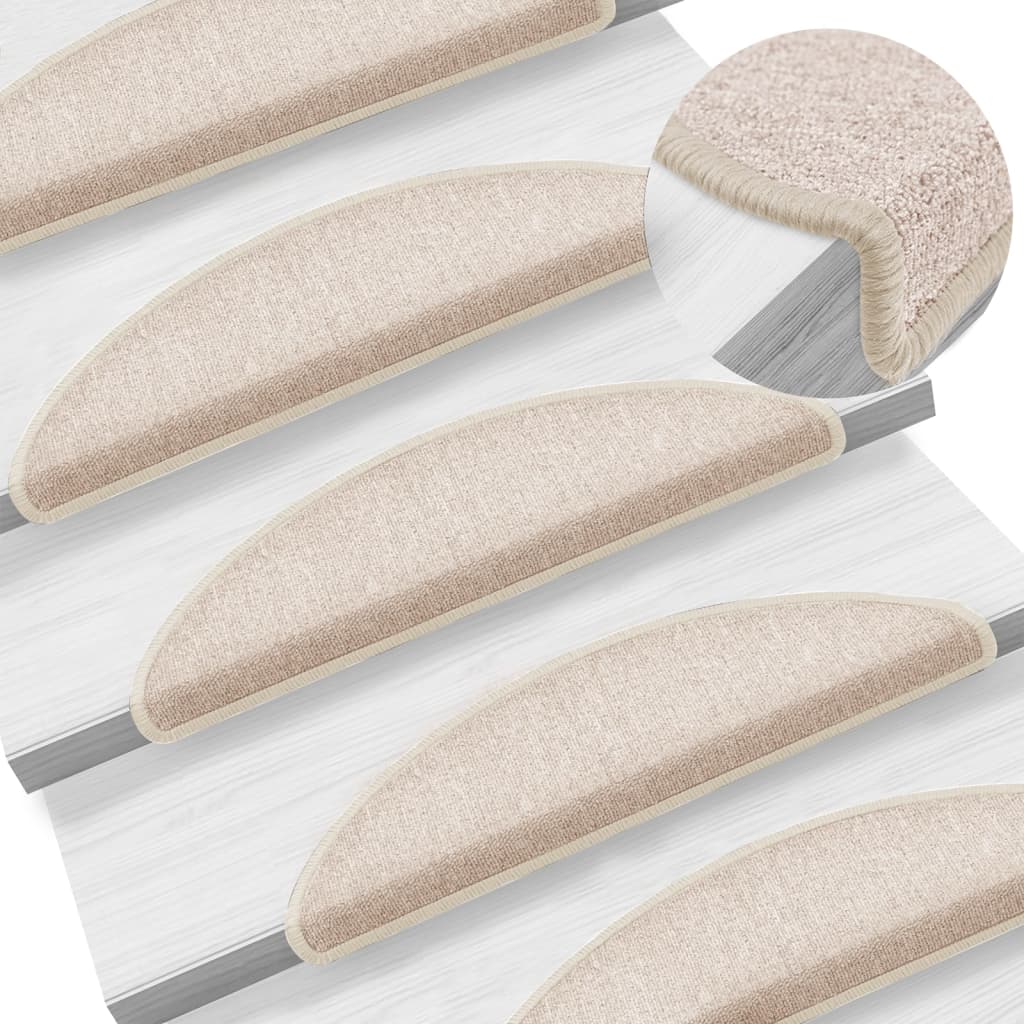 Stufenmatten 15 Stk. 56x17x3 cm Anthrazit Halbrund