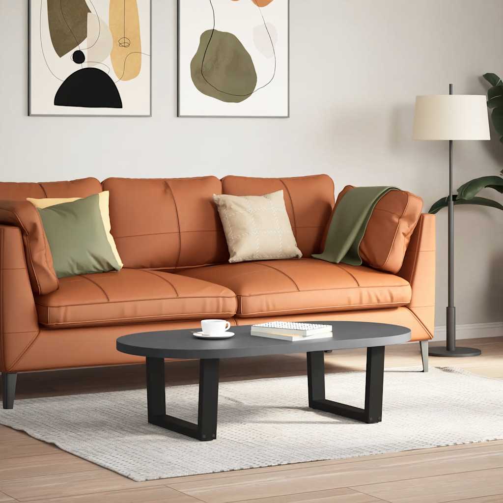 Couchtischbeine V-Form 2 Stück Schwarz 30x(30-31,3) cm Stahl