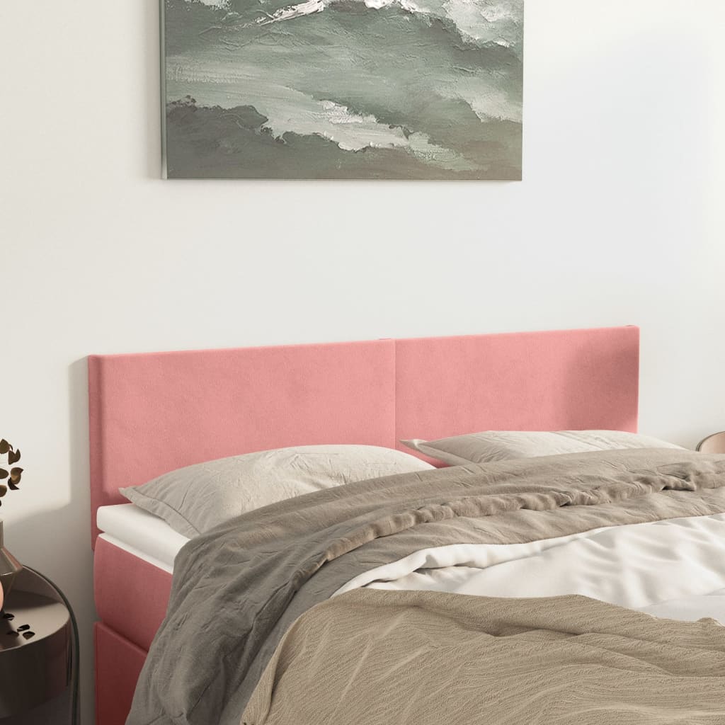 Kopfteil Hellgrau 80x5x118/128 cm Samt