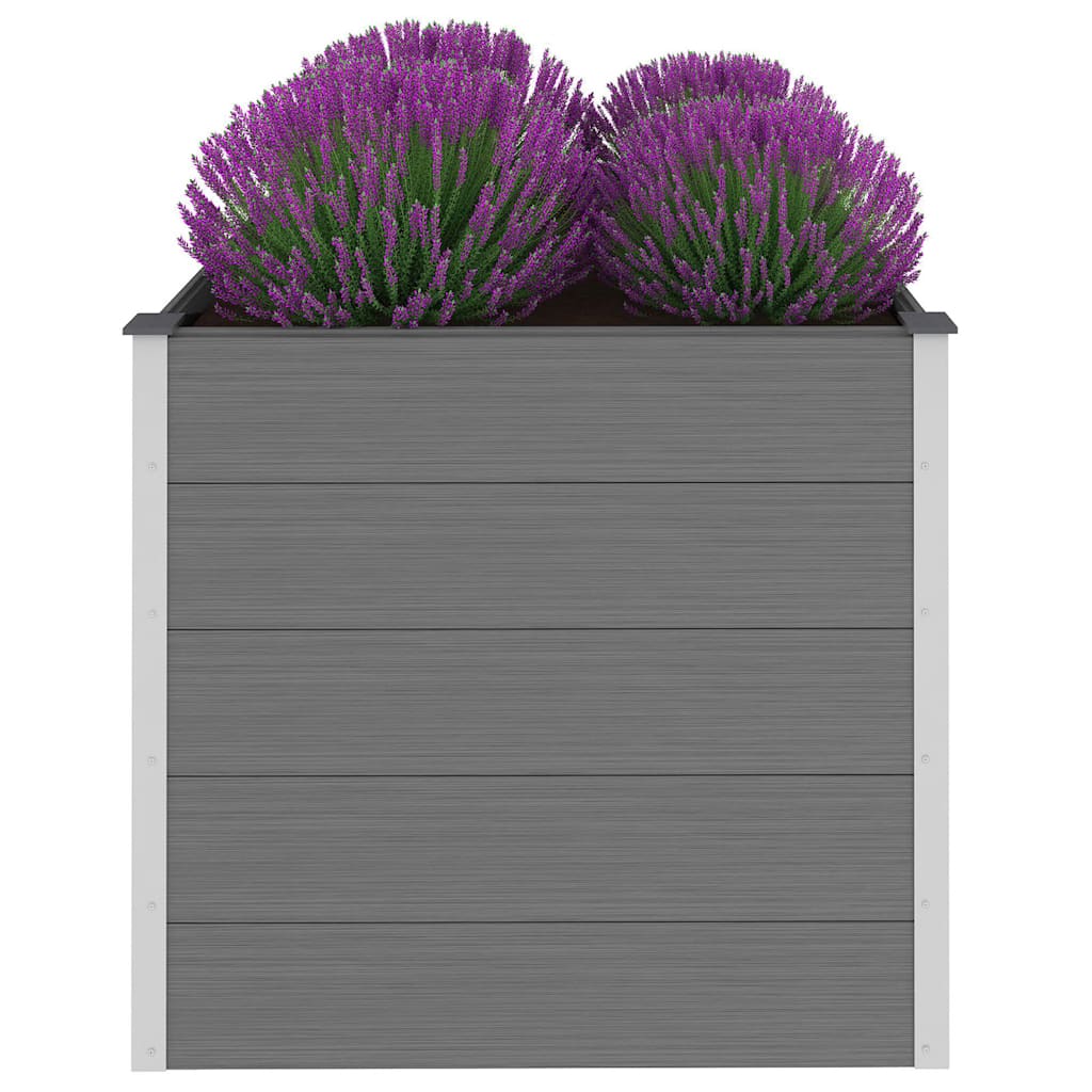 Garten-Hochbeet 200x50x54 cm WPC Grau
