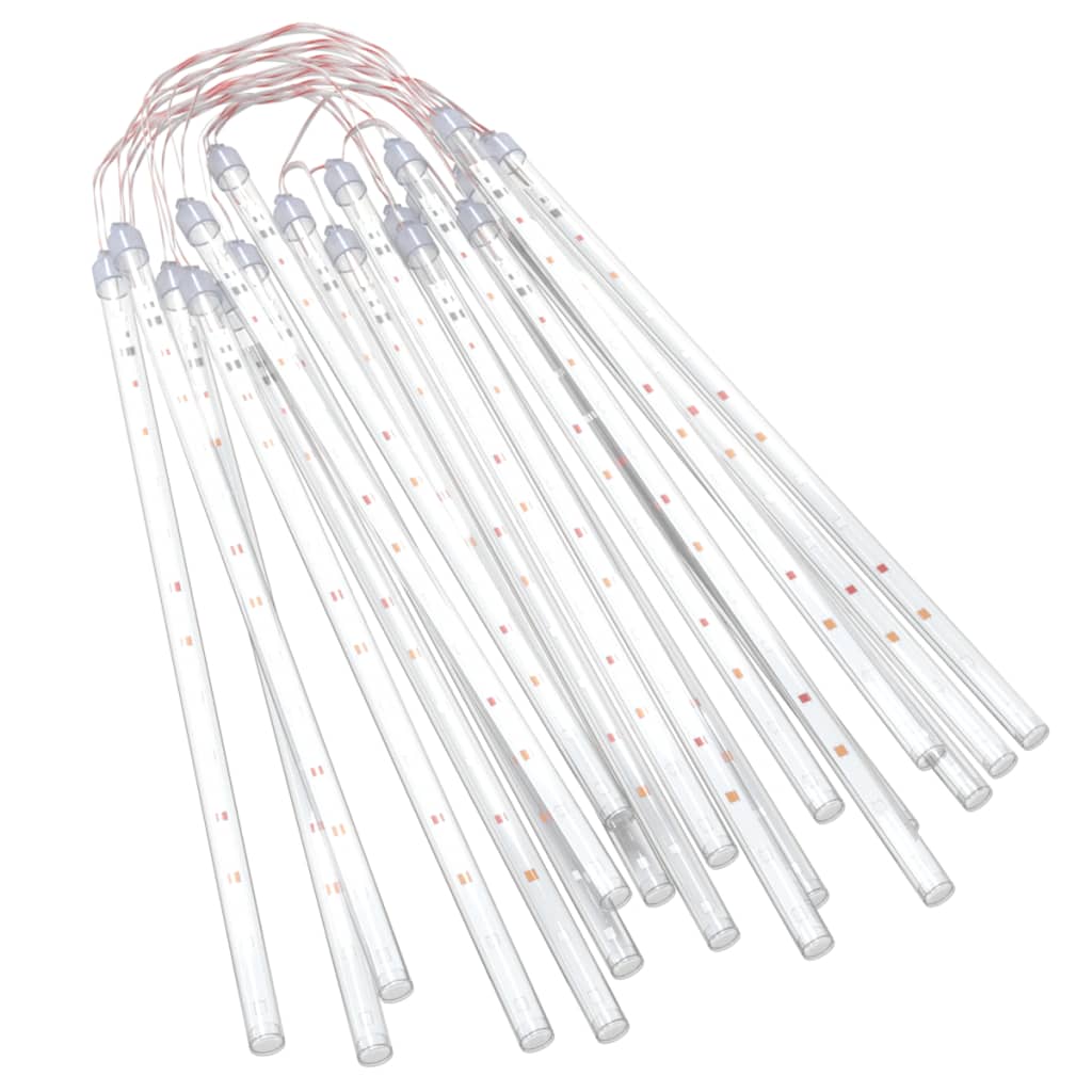 LED Meteor-Lichter 8 Stk. 30 cm Kaltweiß 192 LEDs