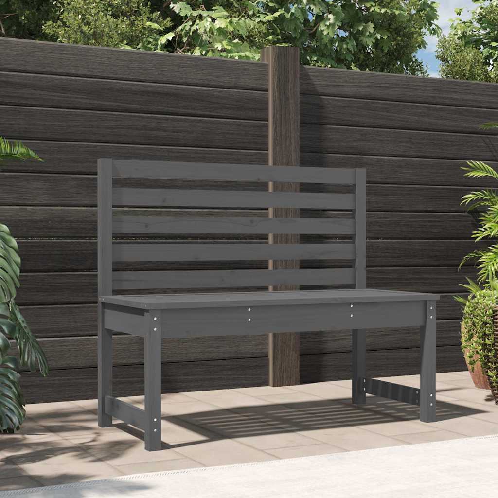 Gartenbank 109 cm Massivholz Kiefer