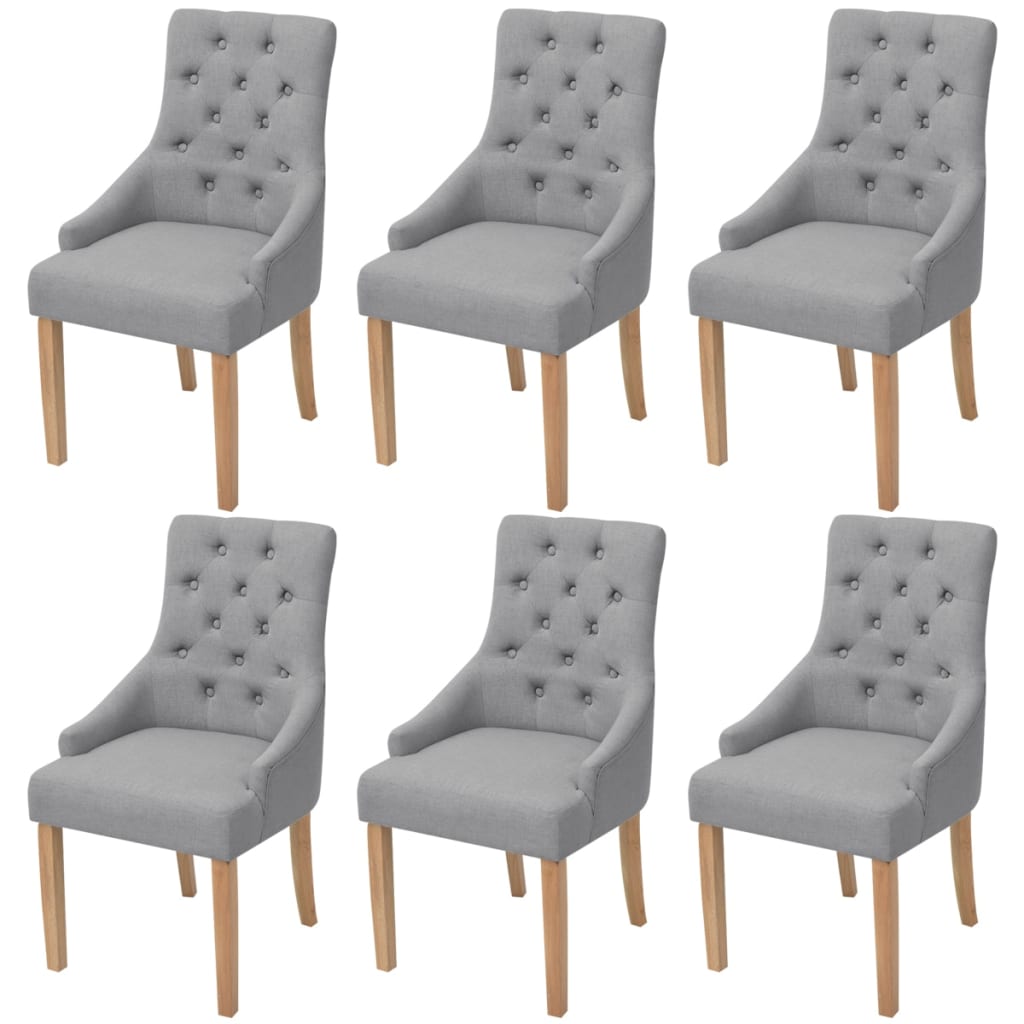 Esszimmerstühle 2 Stk. Creme Stoff