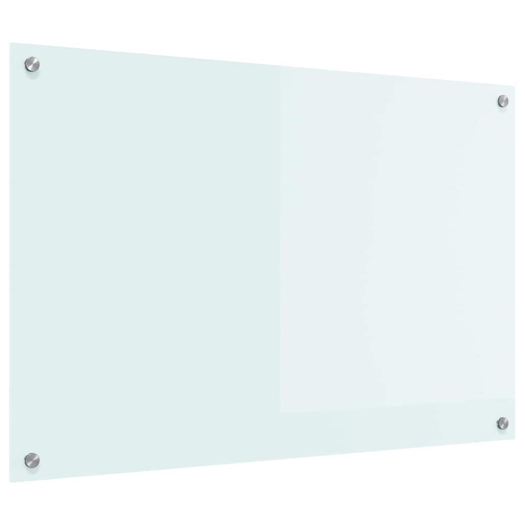 Küchenrückwand 2 pcs Weiß 70 x 40 cm Gehärtetes Glas