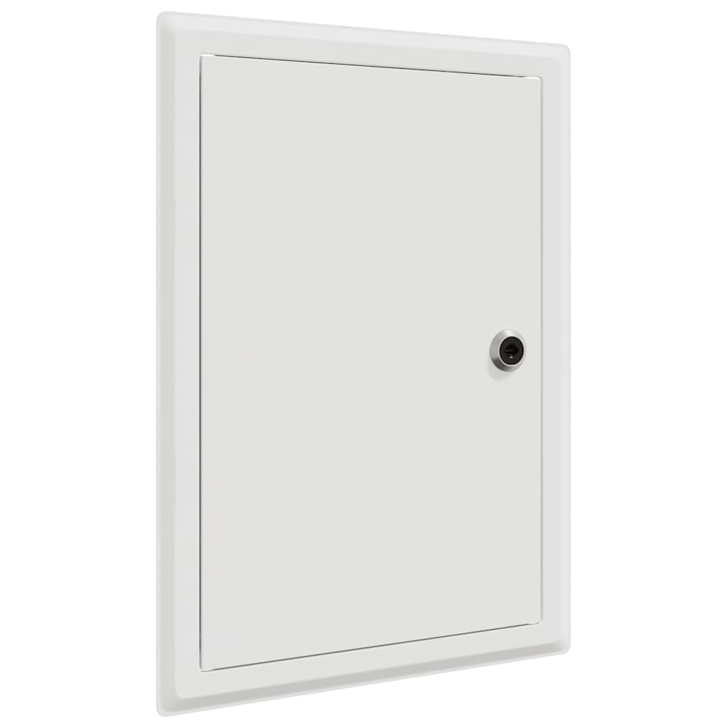 Zugangsklappe 2 pcs Weiß 23 x 23 x 3 cm Stahl