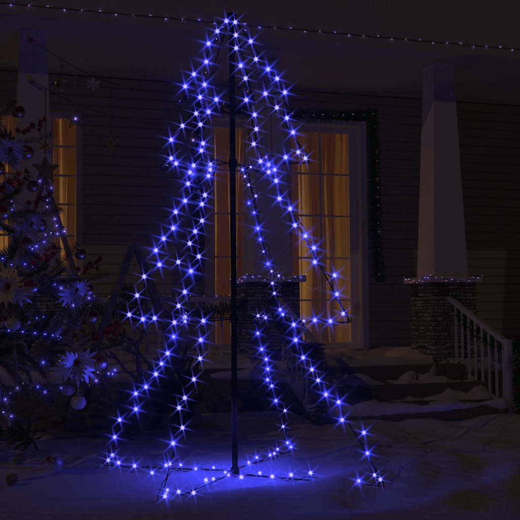 Weihnachtsbaum in Kegelform 160 LEDs Indoor & Outdoor 78x120 cm