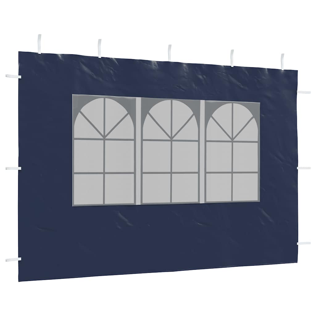 Party Zelt Seitenteil 2 pcs 300 x 195 cm Rot PE und Stahl