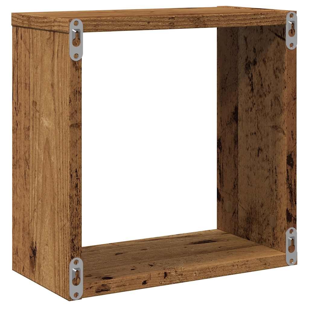 Würfelregale 2 Stk. Weiß 30x15x30 cm