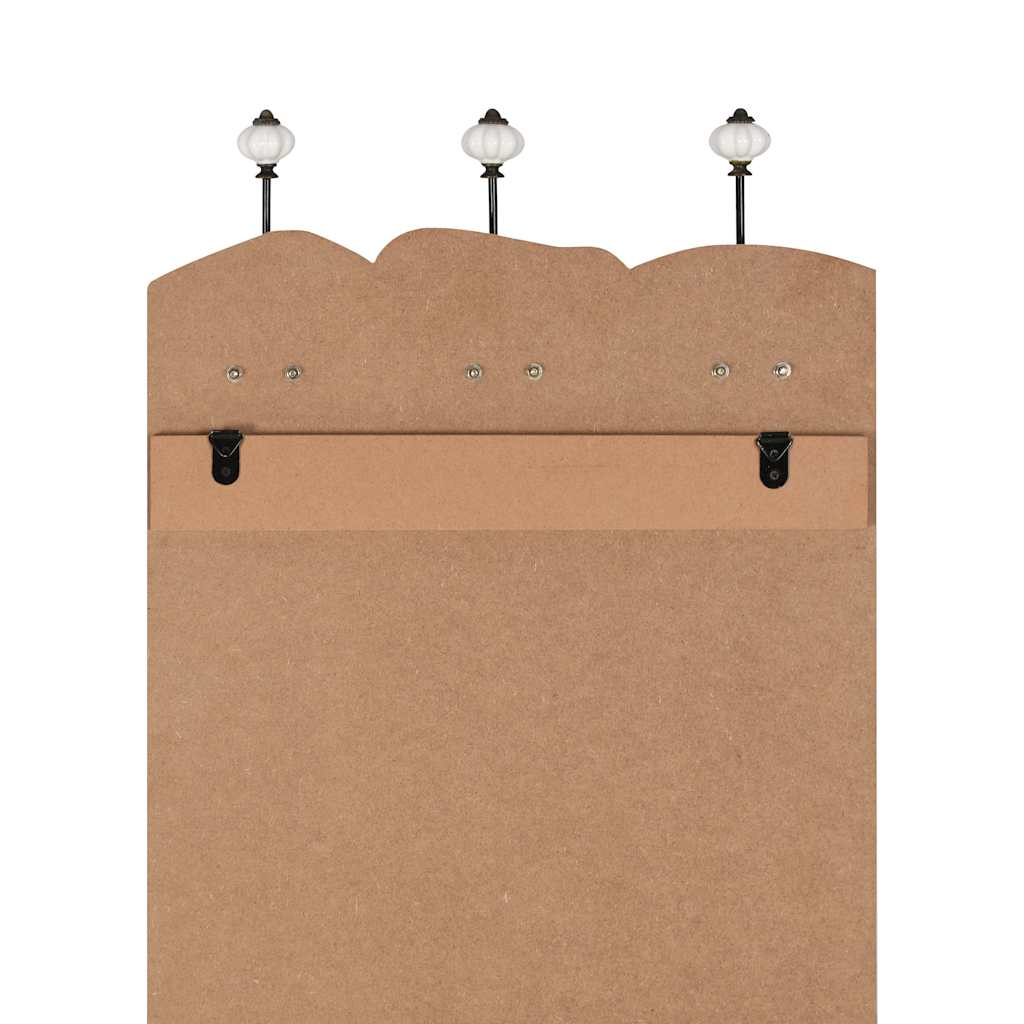 Wandgarderobe mit 6 Haken 120 x 40 cm "HOME IS