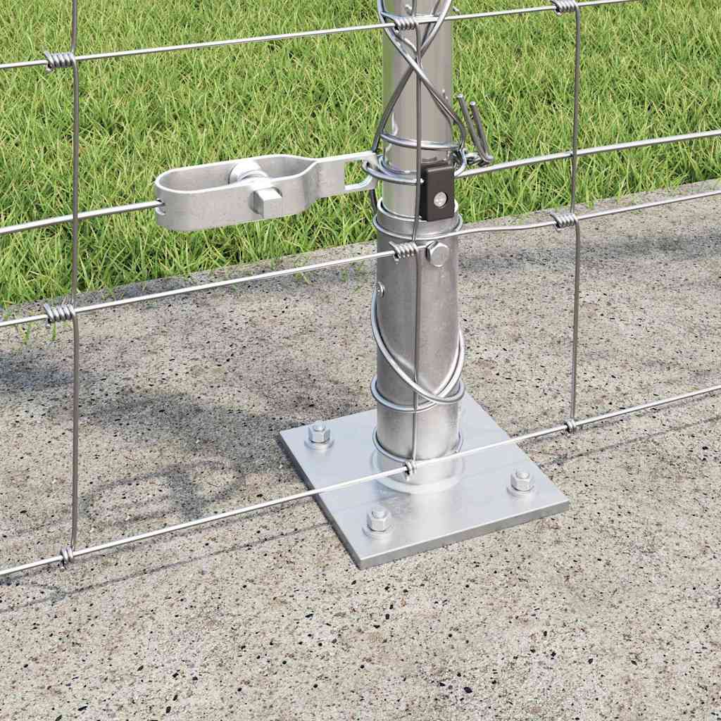 Ground Fix Geschweißter Drahtzaun 25 x 0,8 m Silber Netz