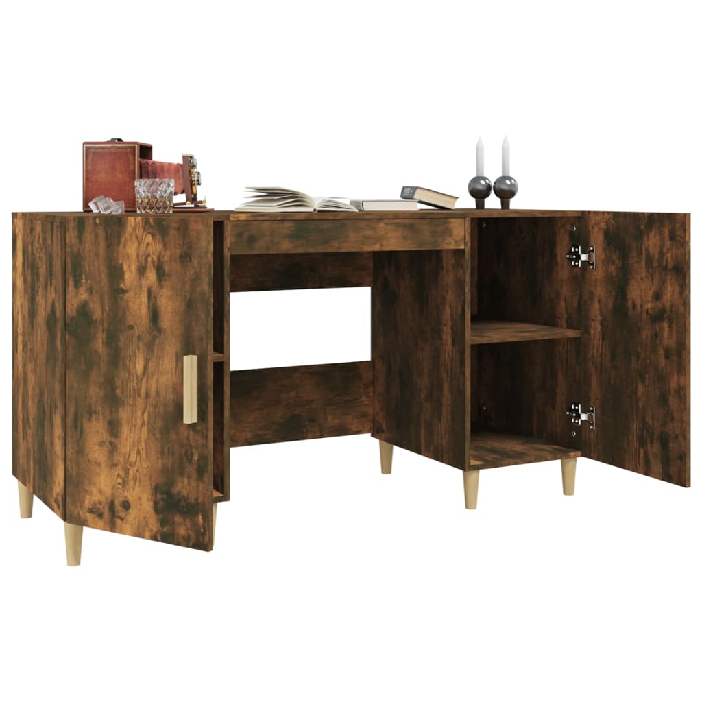 Schreibtisch Weiß 140x50x75 cm Holzwerkstoff