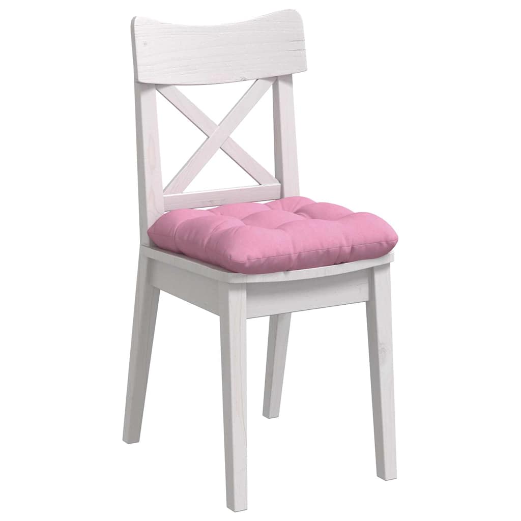 Sitzkissen 4 pcs Hellgrau 40 x 40 x 12 cm Stoff