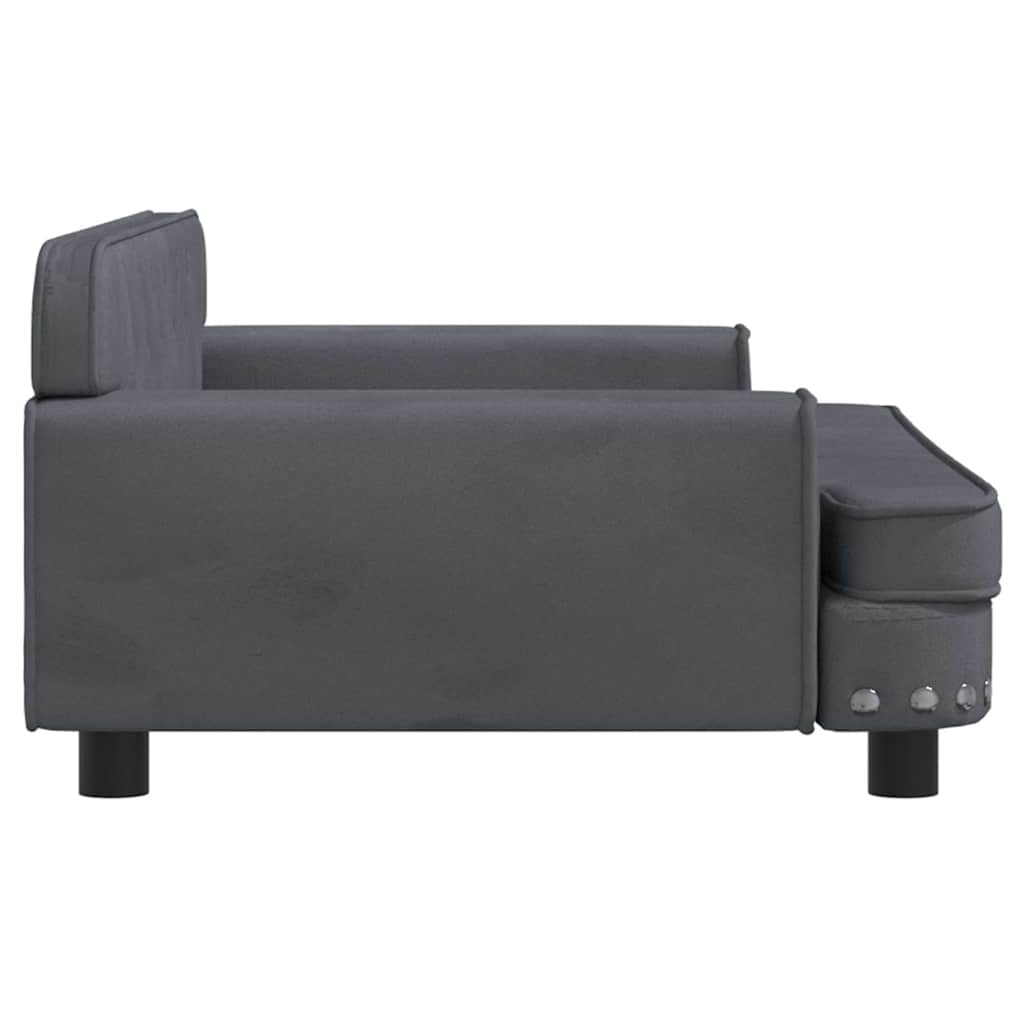 Hundebett Rosa 90x53x30 cm Samt